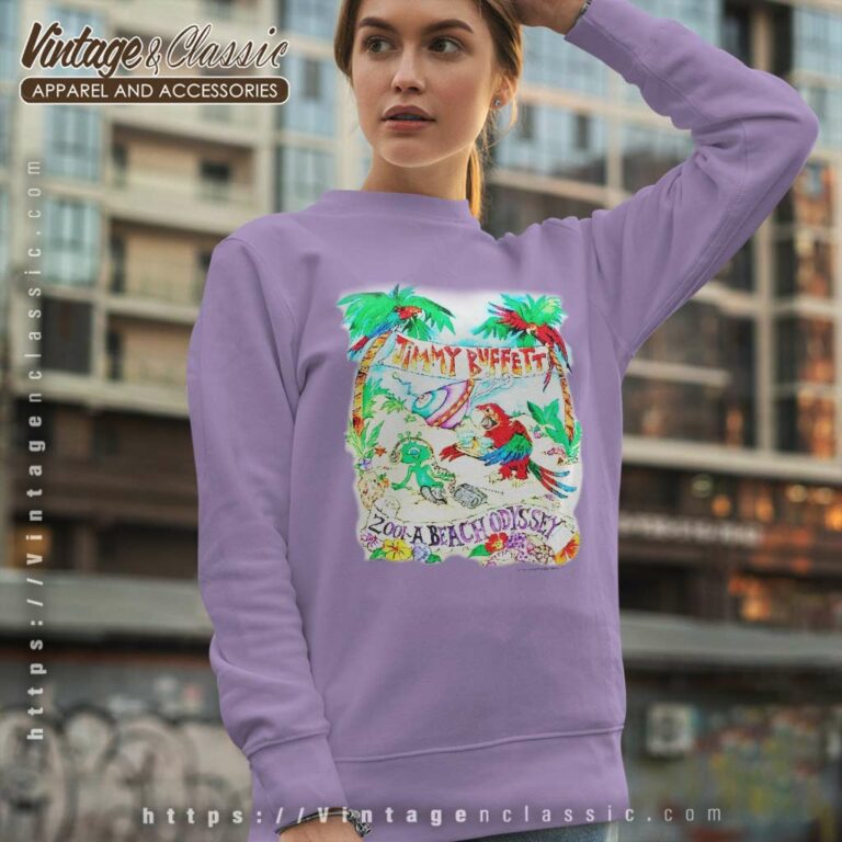 Vintage Jimmy Buffett 2001 A Beach Odyssey Tour Sweatshirt Vintage Jimmy Buffett 2001 A Beach Odyssey Tour Sweatshirt