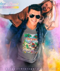 Vintage Jimmy Buffett 2001 A Beach Odyssey Tour V Neck TShirt