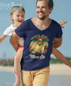 Vintage Jimmy Buffett Breathe In Breathe Out Move On V Neck TShirt