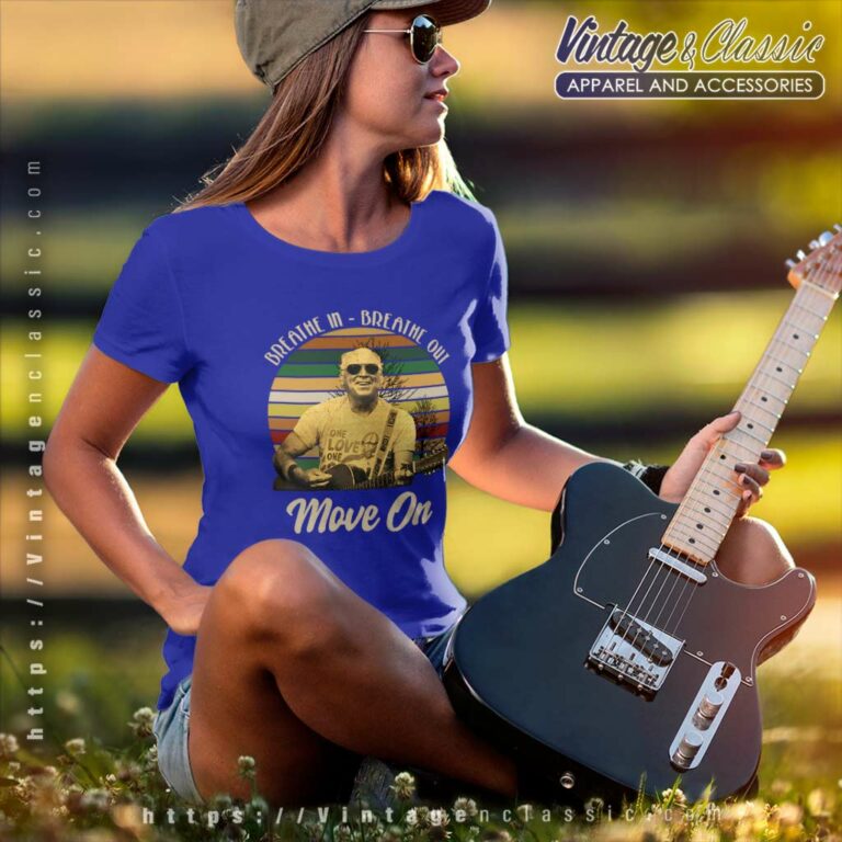 Vintage Jimmy Buffett Breathe In Breathe Out Move On Women TShirt Vintage Jimmy Buffett Breathe In Breathe Out Move On Women TShirt