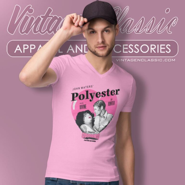 Vintage John Waters Polyester Film V Neck TShirt Vintage John Waters Polyester Film V Neck TShirt