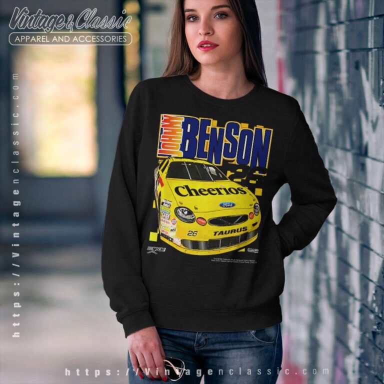 Vintage Johnny Benson 26 Nascar Cheerios Sweatshirt Vintage Johnny Benson 26 Nascar Cheerios Sweatshirt