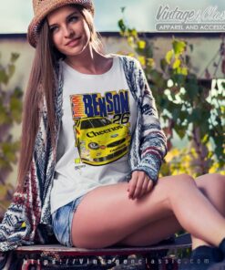Vintage Johnny Benson 26 Nascar Cheerios Women TShirt