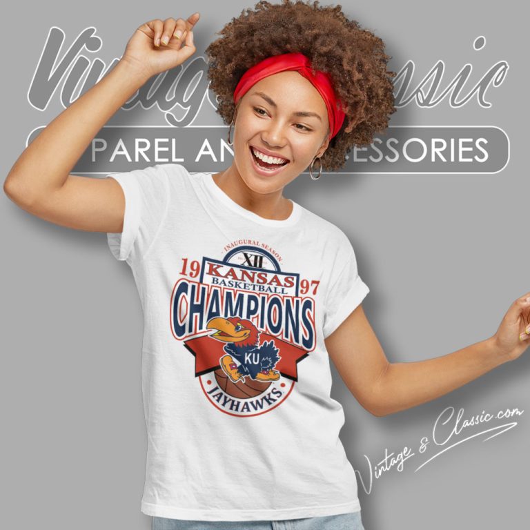 Vintage Kansas University Jayhawks Basketball Champions Women T Shirt Vintage Kansas University Jayhawks Basketball Champions Women T Shirt