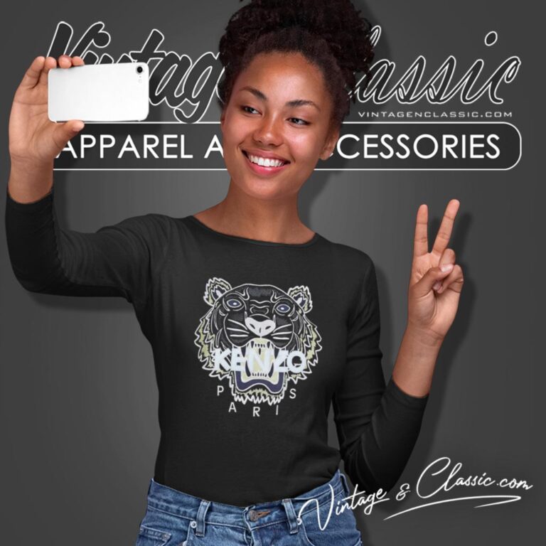 Vintage Kenzo Tiger Classic Logo Long Sleeve Tee Vintage Kenzo Tiger Classic Logo Long Sleeve Tee