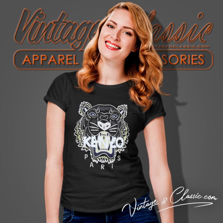 Vintage Kenzo Tiger Classic Logo Women T Shirt Vintage Kenzo Tiger Classic Logo Women T Shirt