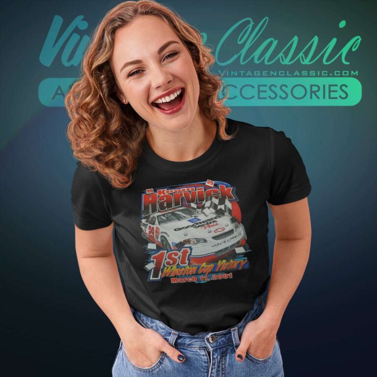 Vintage Kevin Harvick 1st Victory Women TShirt Vintage Kevin Harvick 1st Victory Women TShirt