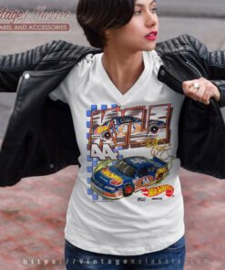 Vintage Kyle Petty Hot Wheels Nascar V Neck TShirt