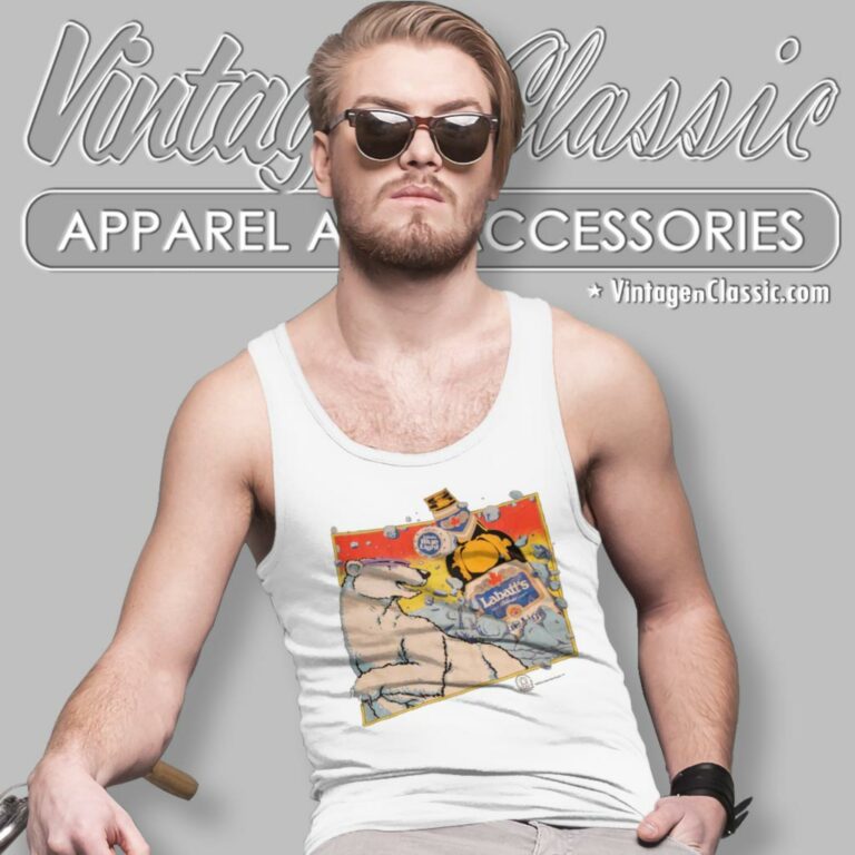 Vintage Labatt Beer Blue Light Tank Top Racerback Vintage Labatt Beer Blue Light Tank Top Racerback