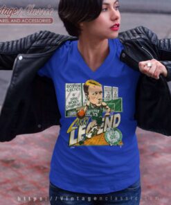 Vintage Larry Bird Salem Boston Celtics Caricature Shirt 5 Vintage Larry Bird Salem Boston Celtics Caricature V Neck TShirt
