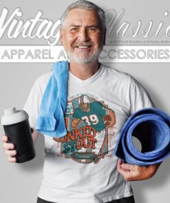 Vintage Larry Csonka Vintage Beer Label Style V Neck TShirt