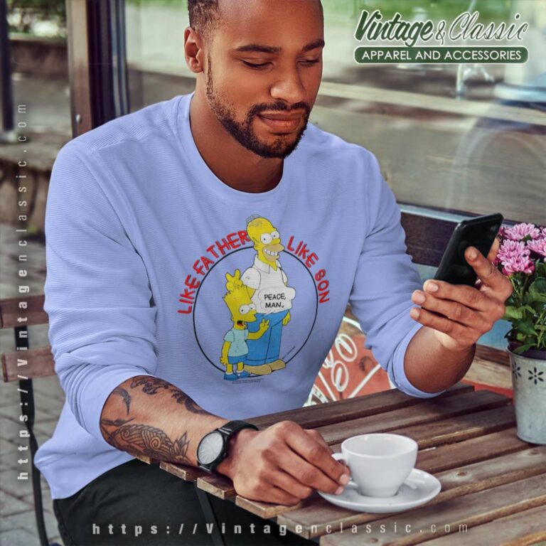 Vintage Like Father Like Son The Simpsons Sweatshirt Vintage Like Father Like Son The Simpsons Sweatshirt