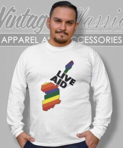 Vintage Live Aid Charity Concert This Shirt Saves Lives 5 Vintage Live Aid Charity Concert This Shirt Saves Lives Long Sleeve Tee