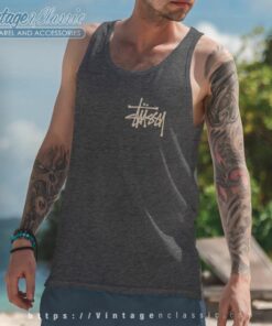 Vintage Logo Stussy Rooster Tank Top Racerback