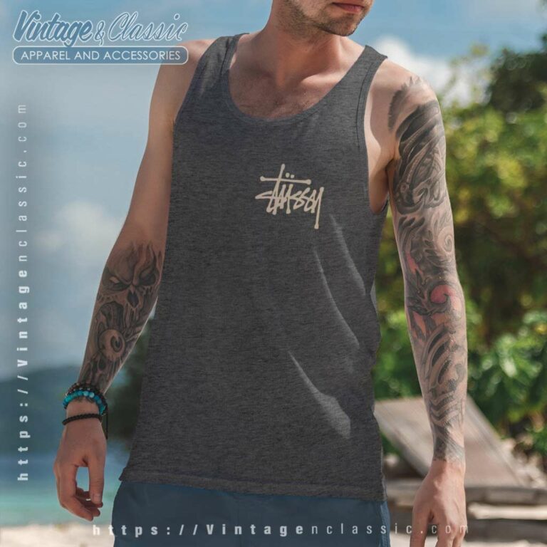 Vintage Logo Stussy Rooster Tank Top Racerback Vintage Logo Stussy Rooster Tank Top Racerback