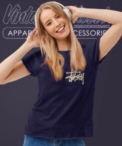 Vintage Logo Stussy Rooster Women TShirt