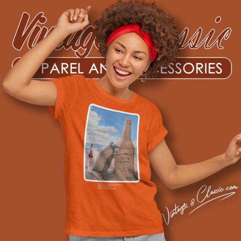 Vintage Lone Star Beer Bottle Armadillo Women T Shirt Vintage Lone Star Beer Bottle Armadillo Women T Shirt