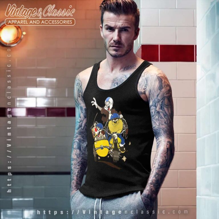 Vintage Looney Tunes Motorcycle Tank Top Racerback Vintage Looney Tunes Motorcycle Tank Top Racerback