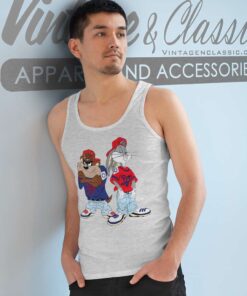 Vintage Looney Tunes Taz Bugs Hip Hop Tank Top Racerback