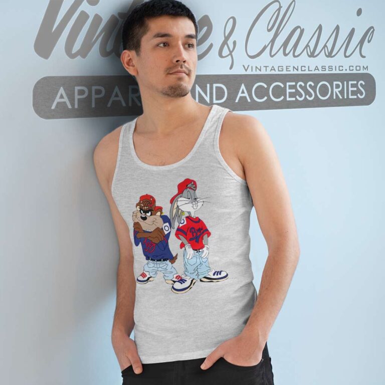 Vintage Looney Tunes Taz Bugs Hip Hop Tank Top Racerback Vintage Looney Tunes Taz Bugs Hip Hop Tank Top Racerback