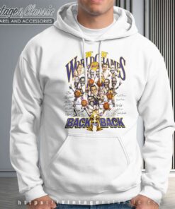 Vintage Los Angeles Lakers Back To Back Hoodie