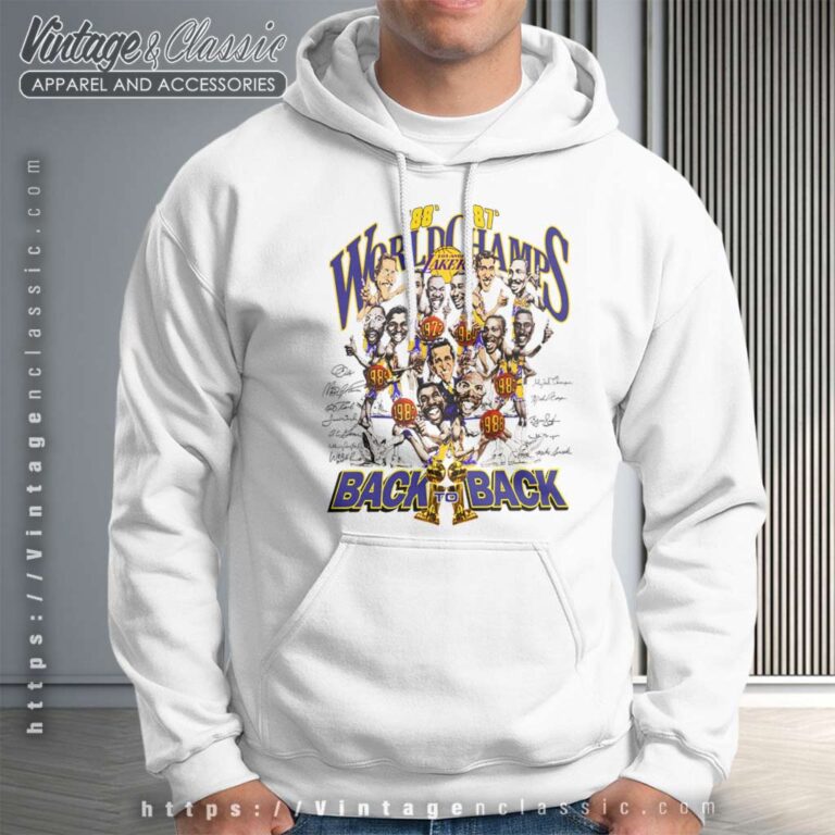 Vintage Los Angeles Lakers Back To Back Hoodie Vintage Los Angeles Lakers Back To Back Hoodie