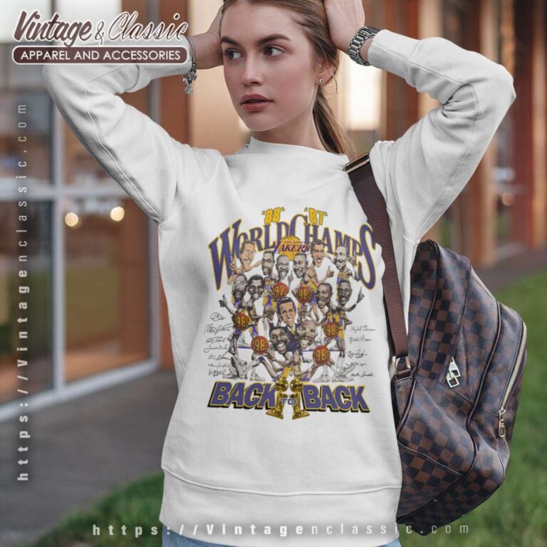 Vintage Los Angeles Lakers Back To Back Sweatshirt Vintage Los Angeles Lakers Back To Back Sweatshirt