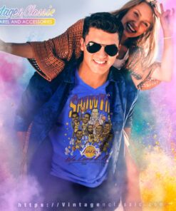 Vintage Los Angeles Lakers Showtime V Neck TShirt