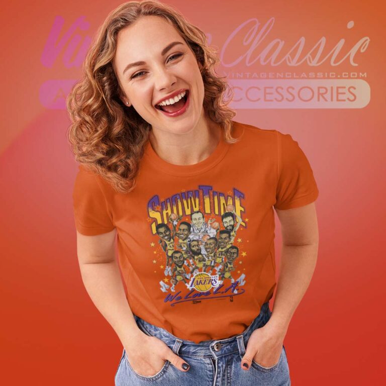 Vintage Los Angeles Lakers Showtime Women TShirt Vintage Los Angeles Lakers Showtime Women TShirt