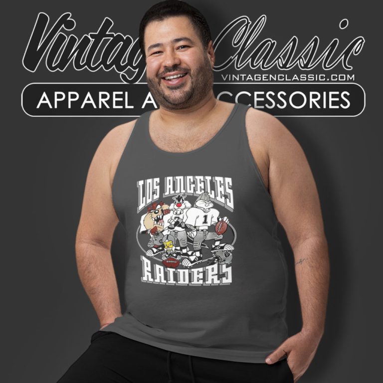 Vintage Los Angeles Raiders Looney Tunes Tank Top Racerback Vintage Los Angeles Raiders Looney Tunes Tank Top Racerback