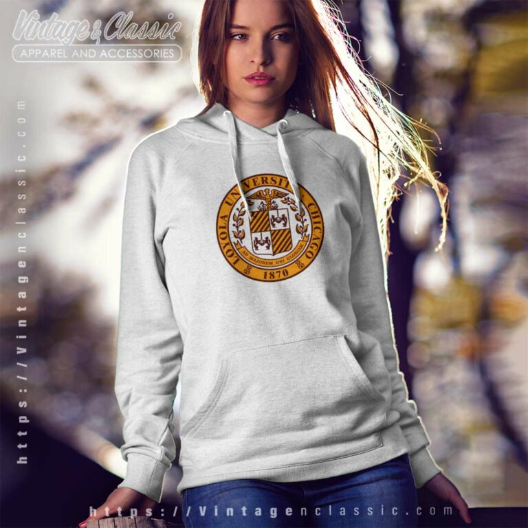 Vintage Loyola University Of Chicago Logo Hoodie Vintage Loyola University Of Chicago Logo Hoodie