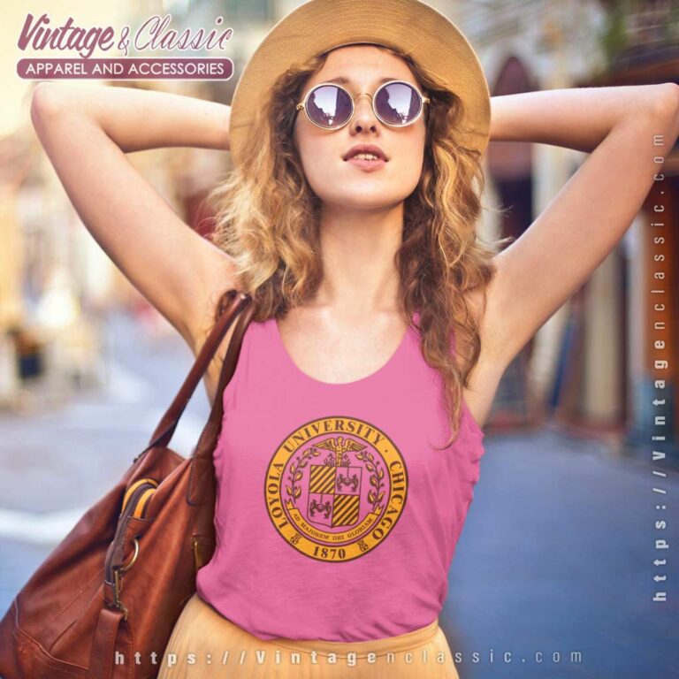 Vintage Loyola University Of Chicago Logo Tank Top Racerback Vintage Loyola University Of Chicago Logo Tank Top Racerback