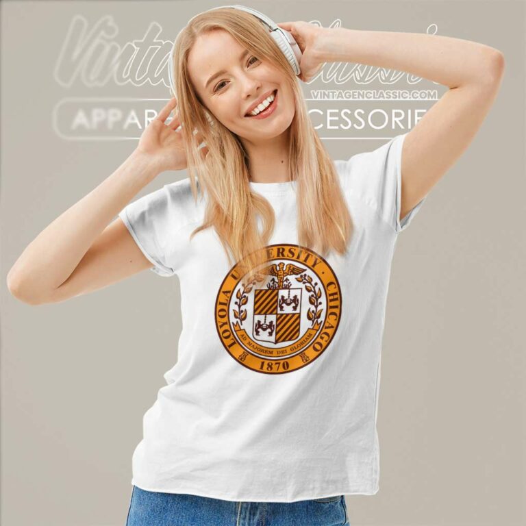 Vintage Loyola University Of Chicago Logo Women TShirt Vintage Loyola University Of Chicago Logo Women TShirt