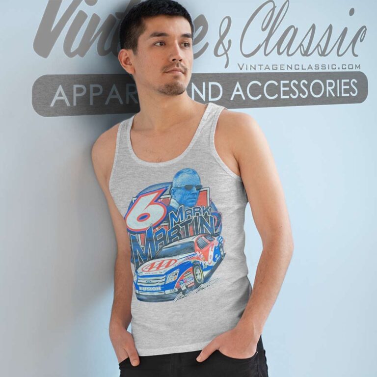Vintage Mark Martin Nascar Racing Tank Top Racerback Vintage Mark Martin Nascar Racing Tank Top Racerback