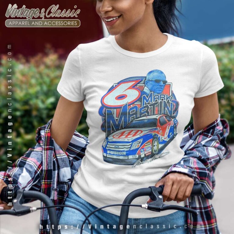 Vintage Mark Martin Nascar Racing Women TShirt Vintage Mark Martin Nascar Racing Women TShirt