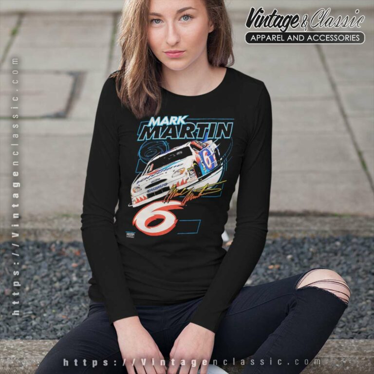 Vintage Mark Martin Nascar Valvoline Racing Long Sleeve Tee Vintage Mark Martin Nascar Valvoline Racing Long Sleeve Tee