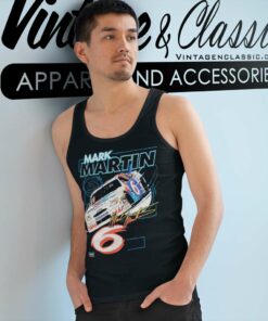 Vintage Mark Martin Nascar Valvoline Racing Tank Top Racerback