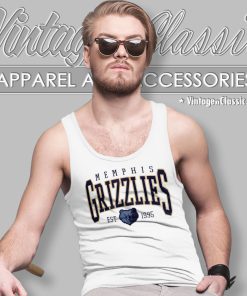 Vintage Memphis Grizzlies Est 1995 Tank Top Racerback