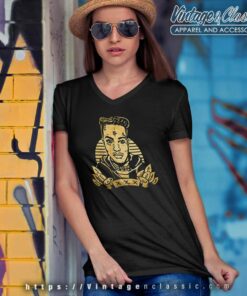 Vintage Metallic Gold Xxxtentacion V Neck TShirt