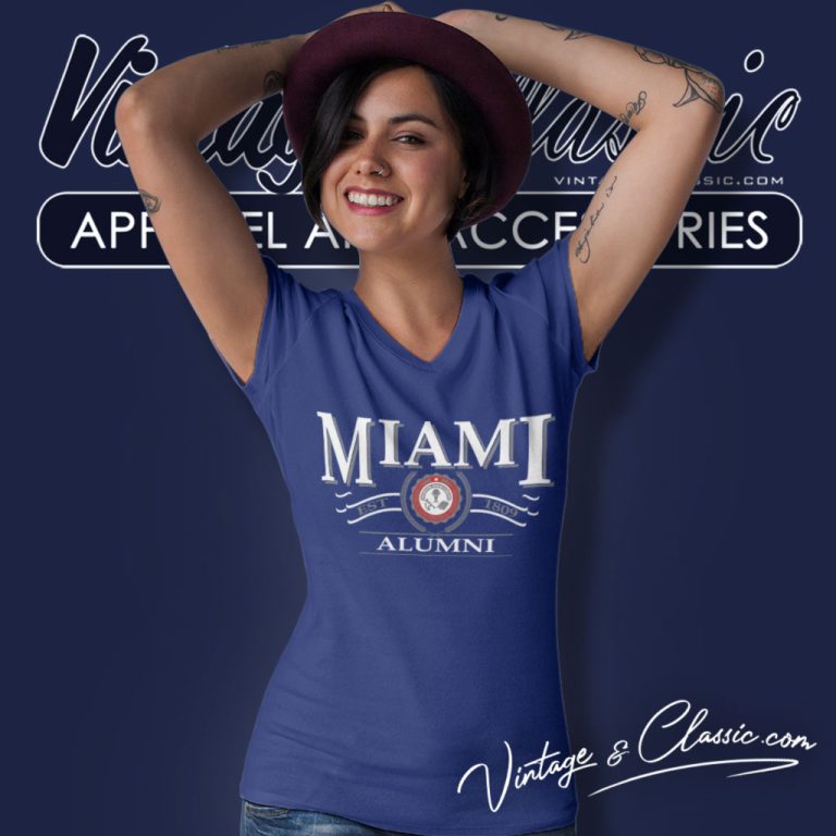 Vintage Miami University Ohio Alumni V Neck TShirt Vintage Miami University Ohio Alumni V Neck TShirt