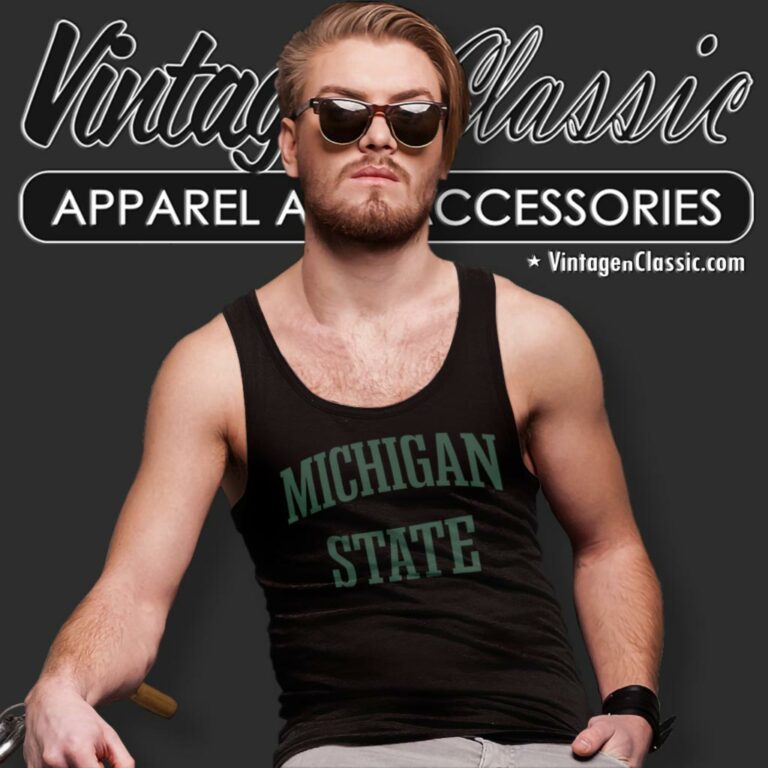 Vintage Michigan State University Tank Top Racerback Vintage Michigan State University Tank Top Racerback