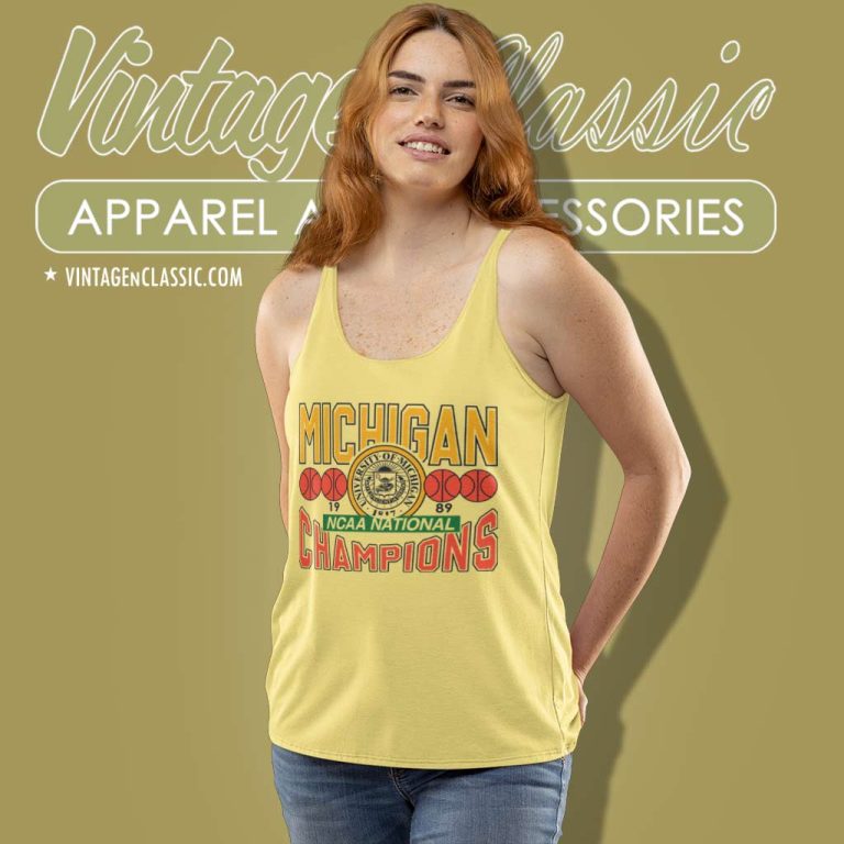 Vintage Michigan Wolverines Champions Ncaa Tank Top Racerback Vintage Michigan Wolverines Champions Ncaa Tank Top Racerback
