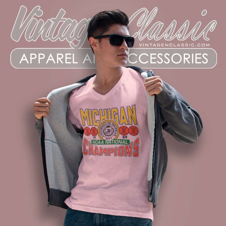 Vintage Michigan Wolverines Champions Ncaa V Neck TShirt Vintage Michigan Wolverines Champions Ncaa V Neck TShirt