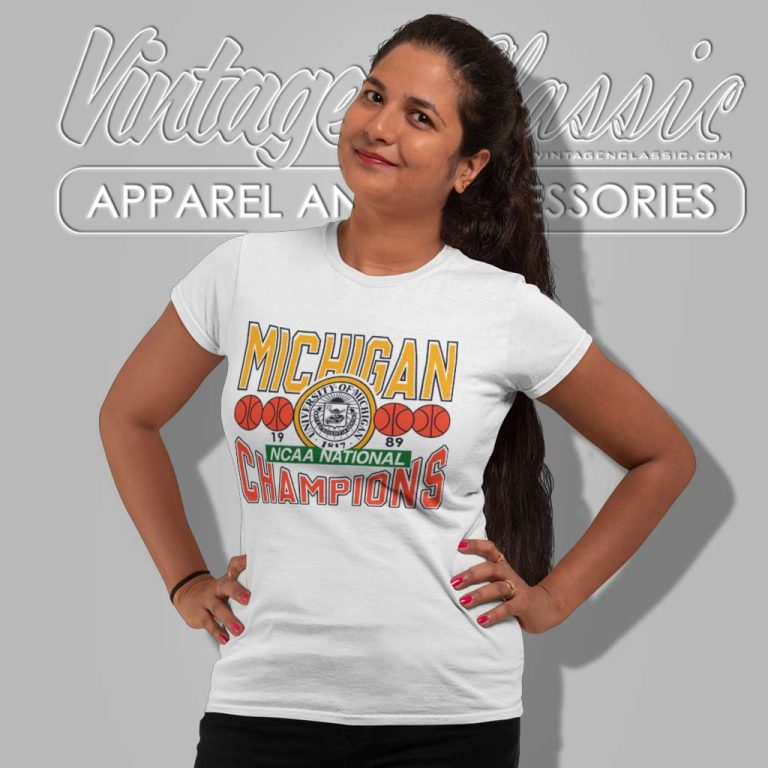Vintage Michigan Wolverines Champions Ncaa Women TShirt Vintage Michigan Wolverines Champions Ncaa Women TShirt