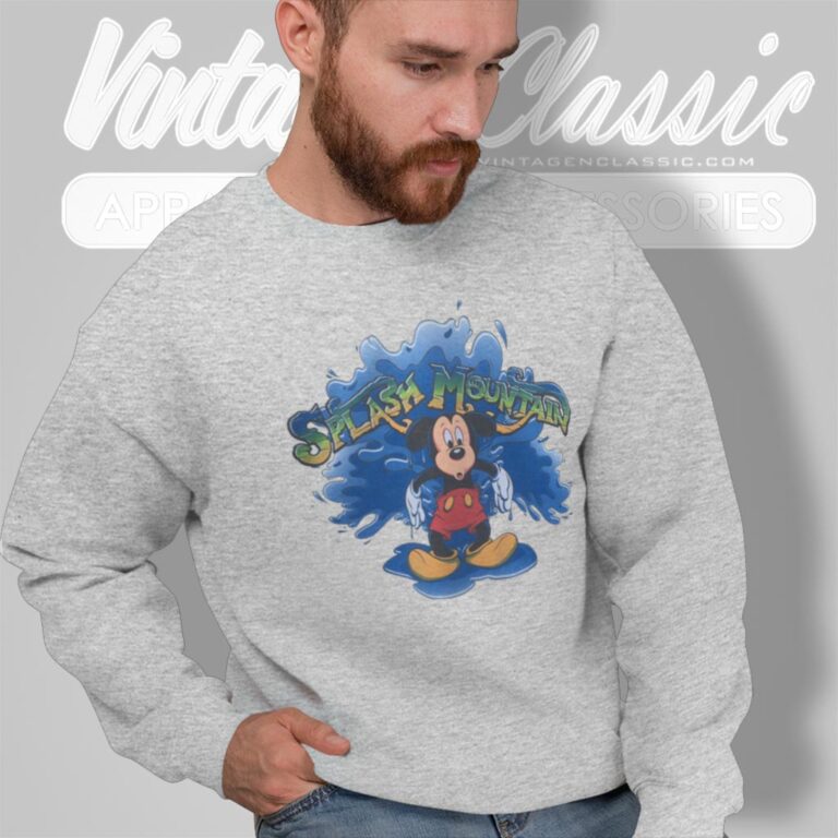 Vintage Mickey Mouse Splash Mountain Ride I Survived Sweatshirt Vintage Mickey Mouse Splash Mountain Ride I Survived Sweatshirt