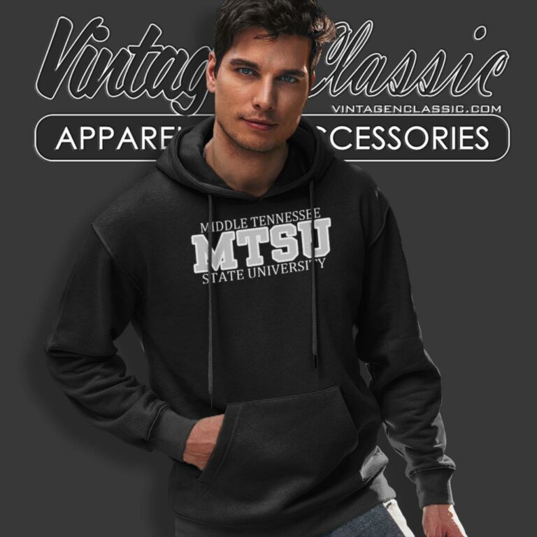 Vintage Middle Tennessee State University Hoodie Vintage Middle Tennessee State University Hoodie