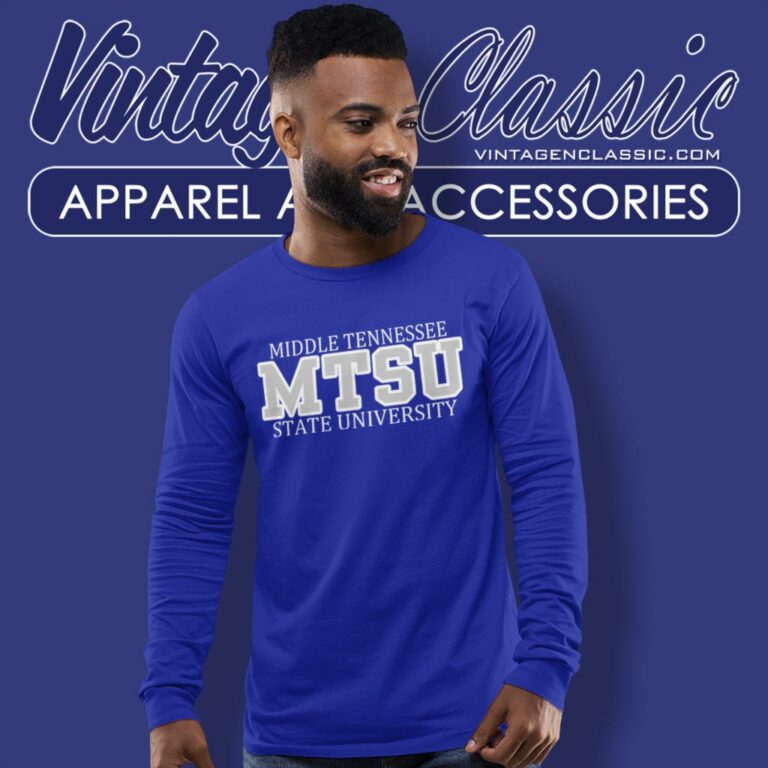 Vintage Middle Tennessee State University Long Sleeve Tee Vintage Middle Tennessee State University Long Sleeve Tee