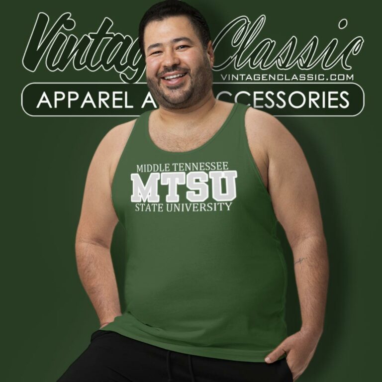 Vintage Middle Tennessee State University Tank Top Racerback Vintage Middle Tennessee State University Tank Top Racerback