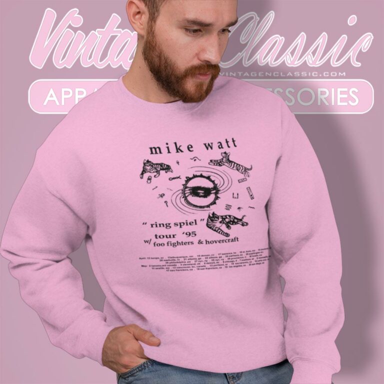 Vintage Mike Watt Foo Fighters 1995 Tour Sweatshirt 1 Vintage Mike Watt Foo Fighters 1995 Tour Sweatshirt 1
