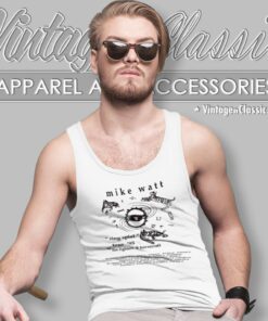 Vintage Mike Watt Foo Fighters 1995 Tour Tank Top Racerback 1